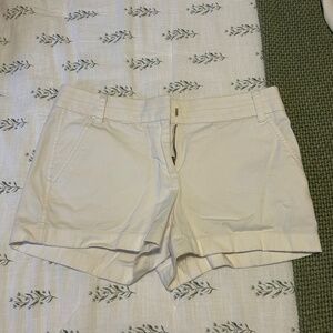 J. Crew Women’s Chino White Shorts (Size 2)